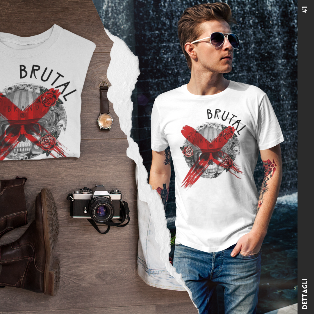 T-Shirt Brutal X White