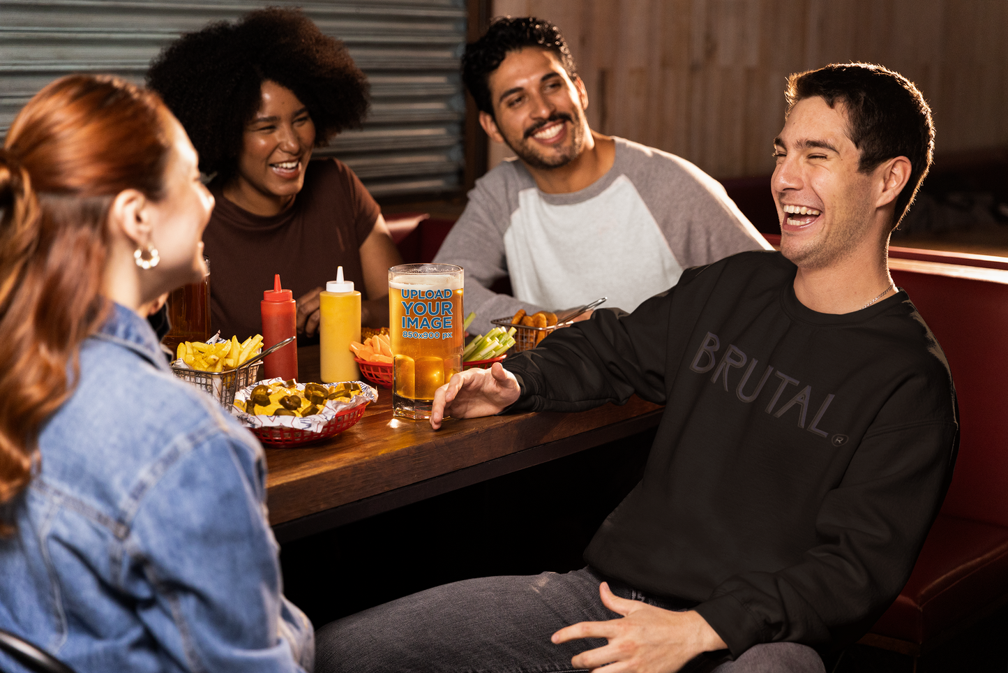 Felpa Brutal Black Uomo