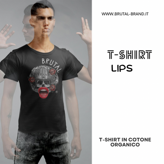 Lips T-Shirt Black