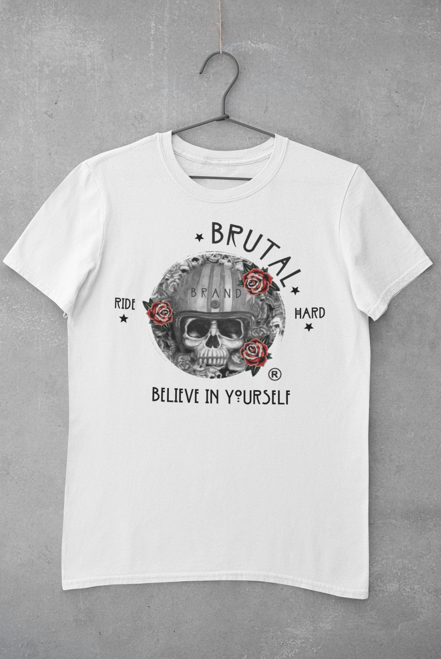 White Ride Hard T-Shirt