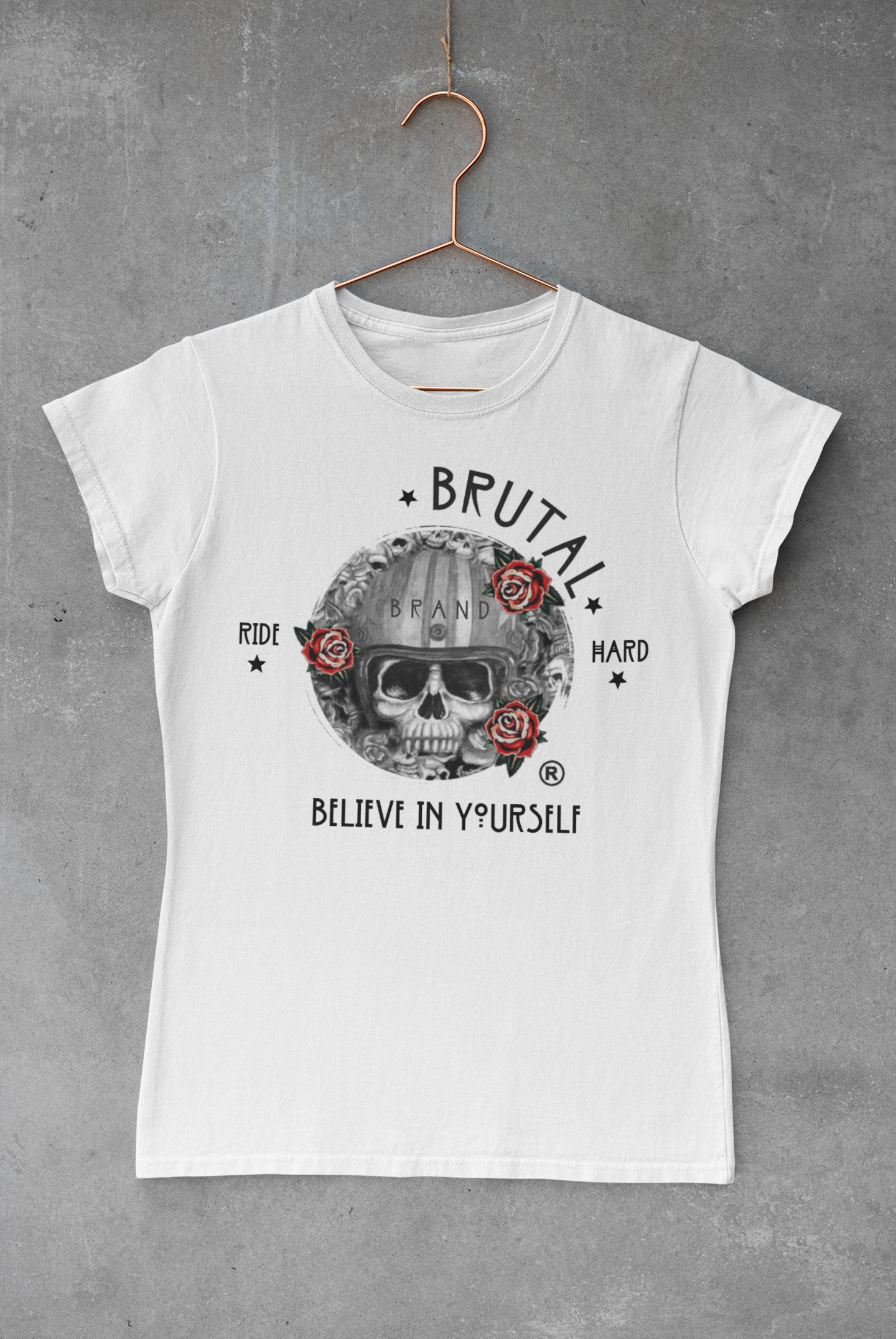 White Ride Hard T-Shirt